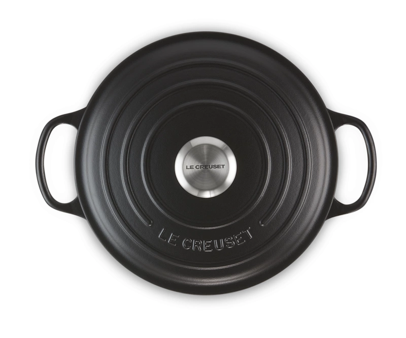 Le Creuset - garnek żeliwny Gourmet 24 cm 3,1 l czarny