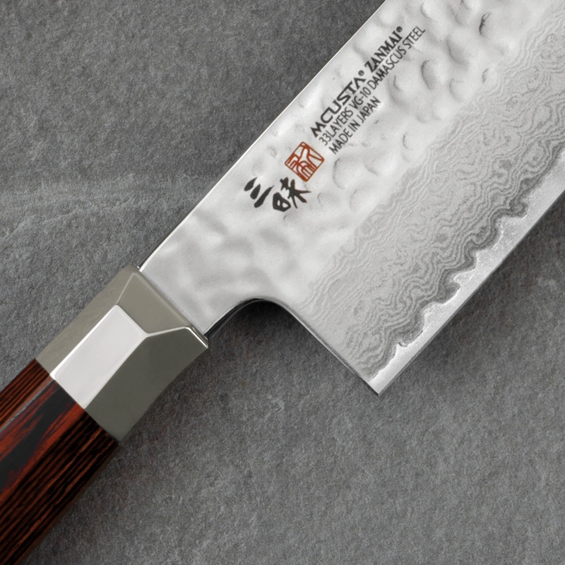 Mcusta Zanmai - VG-10 Supreme Hammered Nóż Nakiri 16,5cm