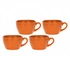 Rose&Tulipani - zestaw 4 kubków śniadaniowych 420 ml Concerto Arancione