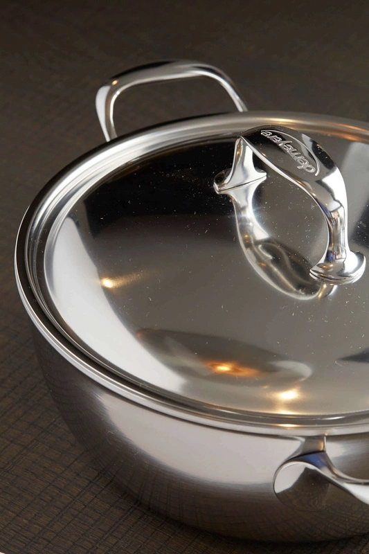 Demeyere - patelnia głęboka 2H z pokrywką 28 cm Atlantis