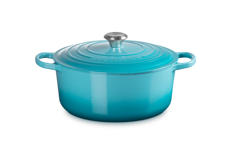 Le Creuset - garnek żeliwny emaliowany Signature 28 karaibski