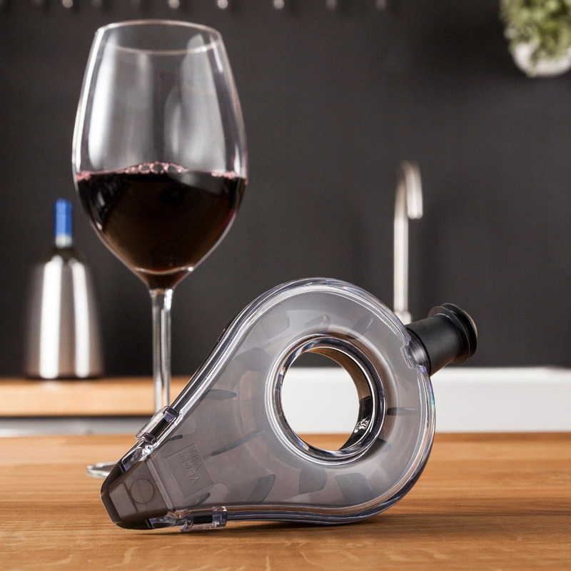 VACU VIN - Aerator do wina szaryprzezroczysty, biały, szary