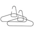 Zone Denmark - Wieszak na ubrania 2 szt. A-Hanger Black