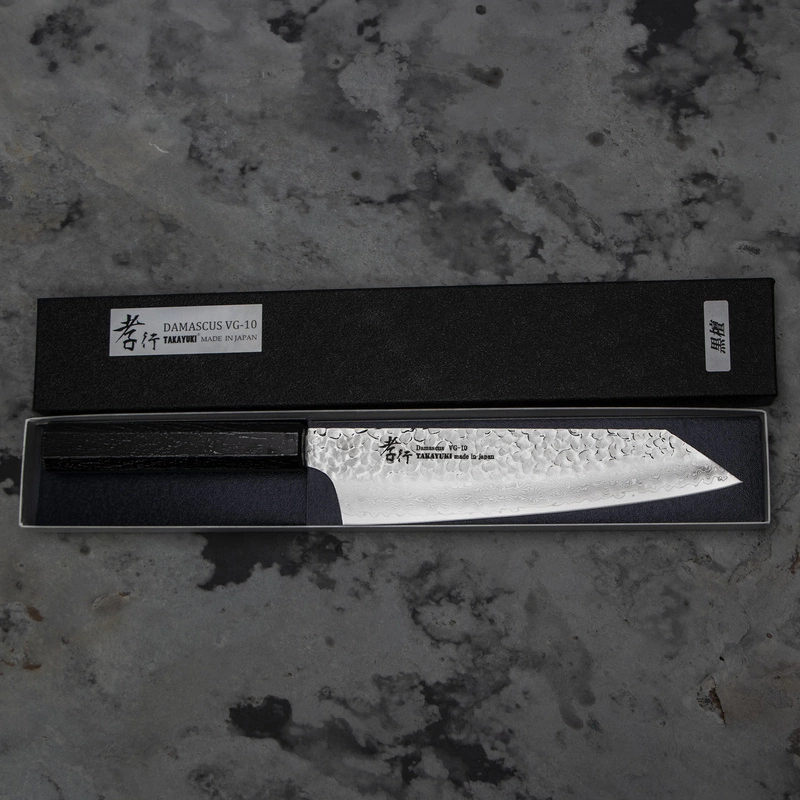 Sakai Takayuki - Nanairo VG-10 Ebony Nóż Kengata 19 cm