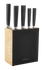 Vialli Design - Zestaw 5 kutych noży w bloku FINO czarny