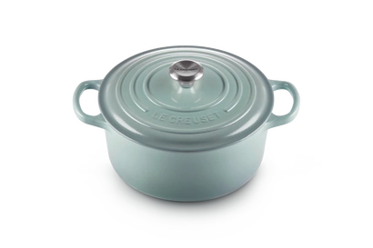 Le Creuset - brytfanna żeliwna emaliowana Signature okrągła 22 cm 3,3 l sea salt