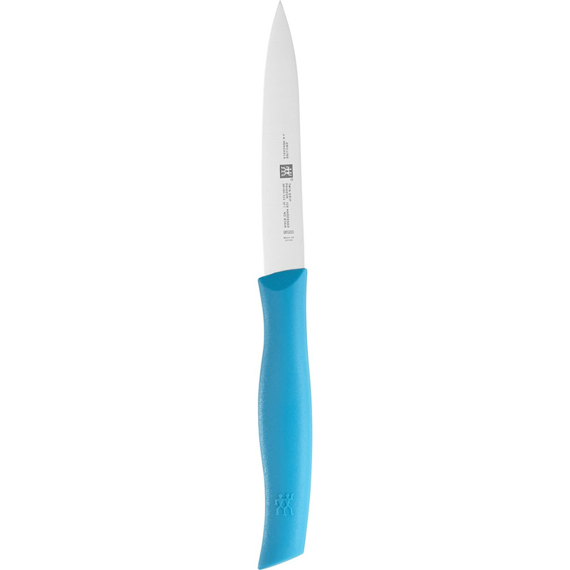Zwilling - Nóż do obierania warzyw TWIN Grip 10 cm niebieski