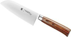 Tamahagane - SAN Brown Nóż Santoku 12cm