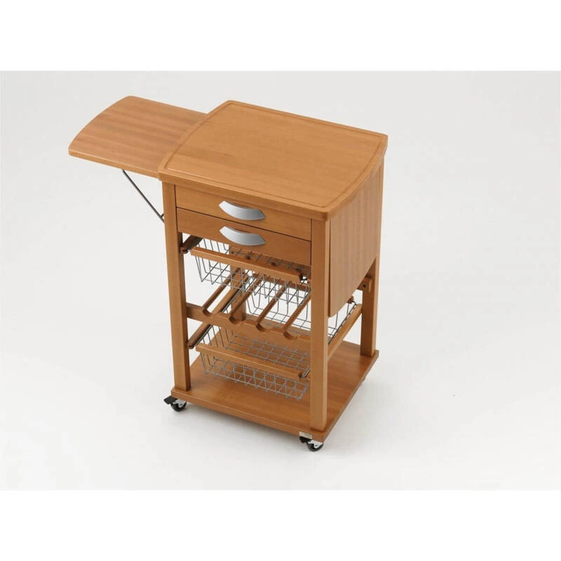 ARREDAMENTI - SANTIAGO Wózek kuchenny - 55 x 45 cm, Brązowy