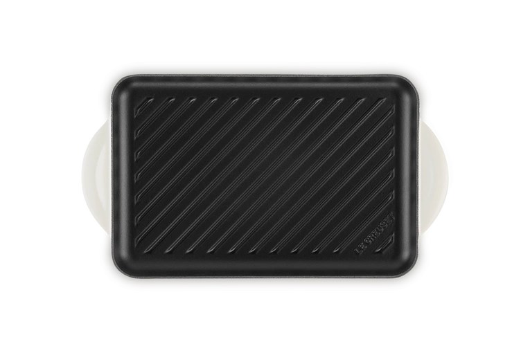 Le Creuset - patelnia żeliwna grillowa z dwoma uchwytami 32 cm Meringue