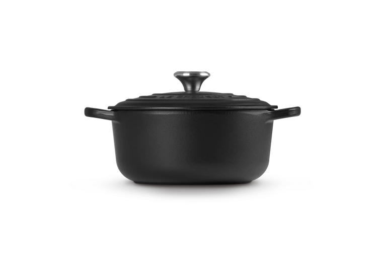Le Creuset - brytfanna żeliwna emaliowana Signature okrągła 20 cm 2,4 l czarna