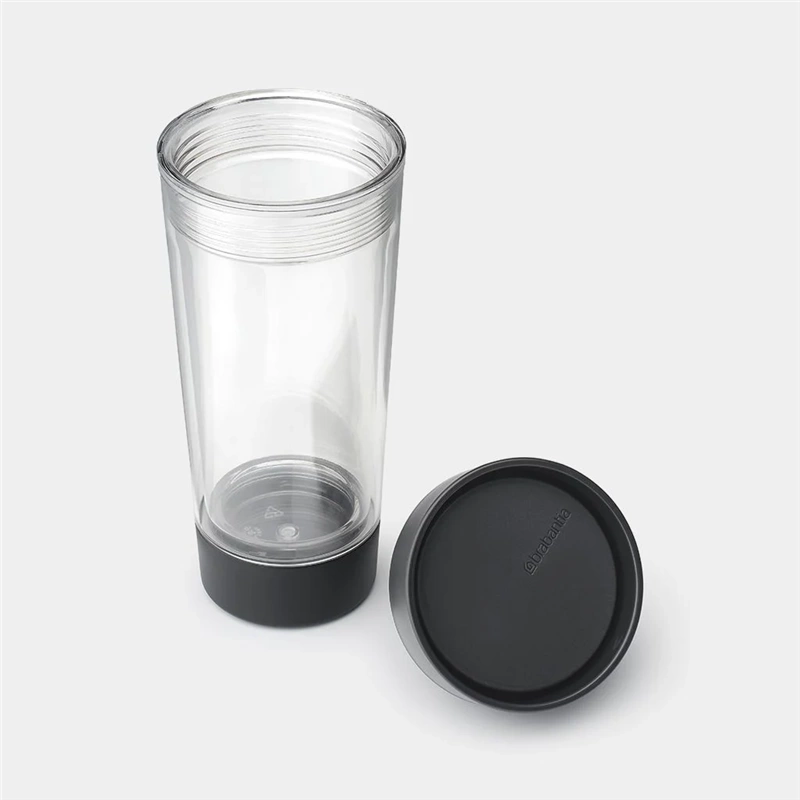 Brabantia - Kubek termiczny do herbaty 360 ml Make&Take Dark Grey