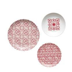 Guzzini - Zestaw 18 porcelanowych talerzy TIFFANY