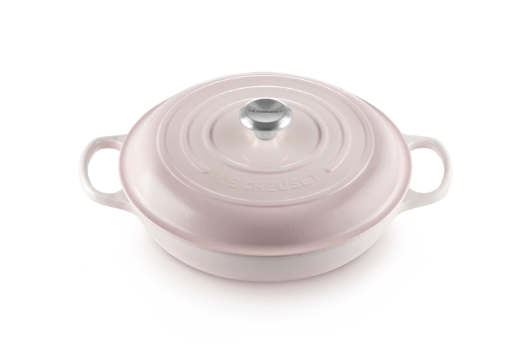 Le Creuset - garnek gourmet profesjonalny 30 cm 3,5 l shell pink