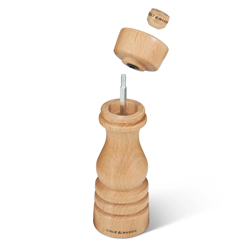 Cole & Mason - Młynek do pieprzu London Natural Beech 13 cm