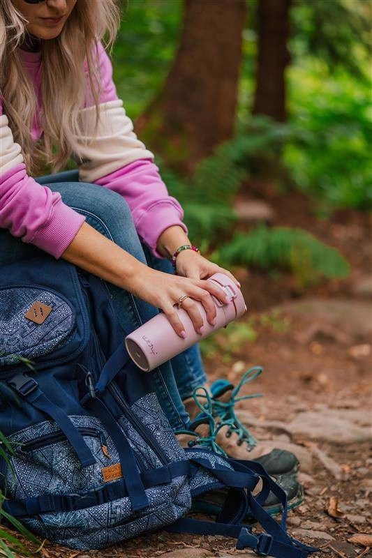 Vialli Design - Kubek termiczny 400ml FUORI różowy