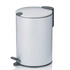 Kela - Kosz stalowy na śmieci 3 l biały Mats