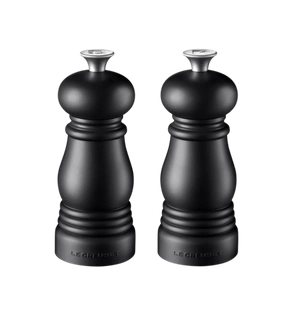 Le Creuset -  zestaw młynków do soli i pieprzu 12,5 cm czarny