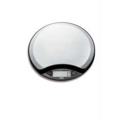 ADE - waga kuchenna z termometrem, do 5 kg, śred. 16,5 cm, stal nierdzewna Anja