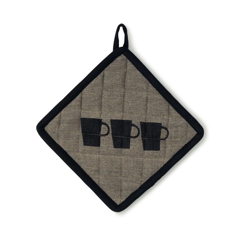 Kela - uchwyt do gorących naczyń, 20x20 cm, szary Tabea Cups