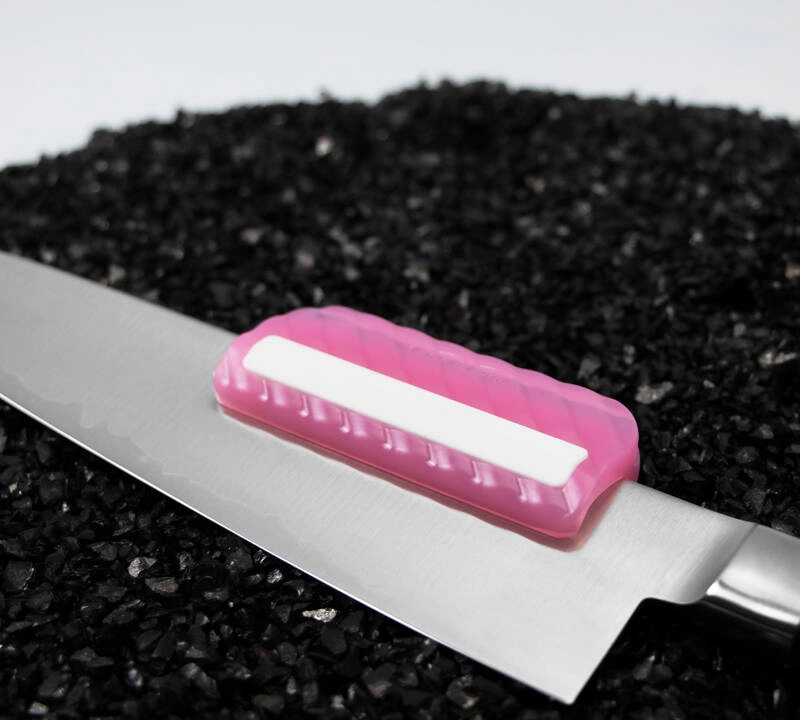Tojiro - Prowadnica do ostrzenia noży różowa