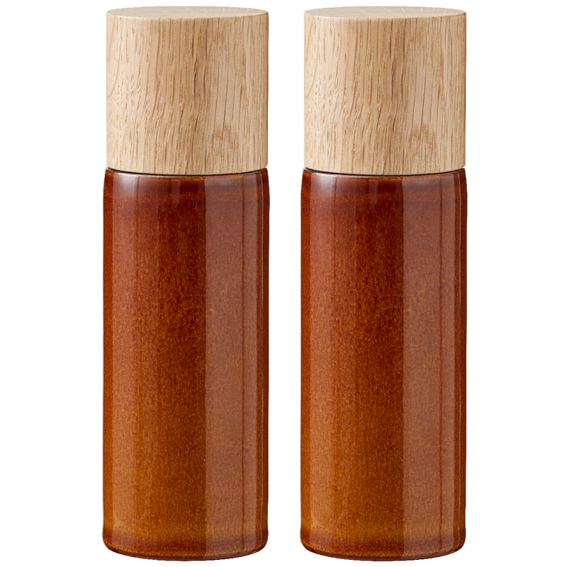 Bitz - Zestaw młynków do soli i pieprzu 17 cm Amber