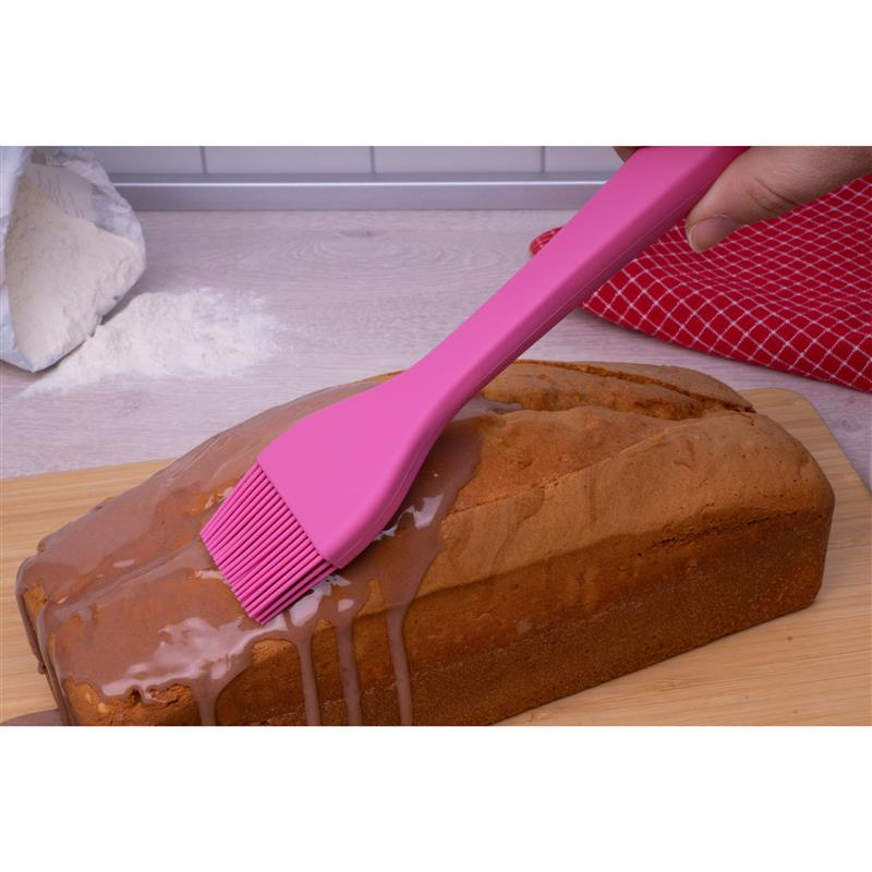 Lurch - pędzel do marynaty, silikon, 25,5 cm, różowa Smart Tools