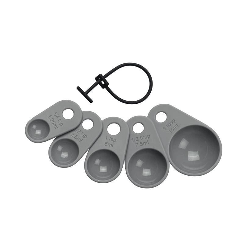 Lurch - zestaw miarek silikonowych, 5 sztuk, szare FlexiForm