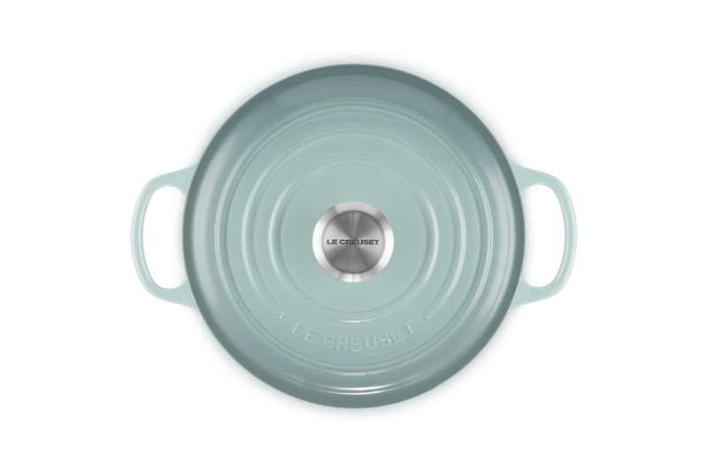Le Creuset - garnek żeliwny Signature 24 cm 4,2 l sea salt