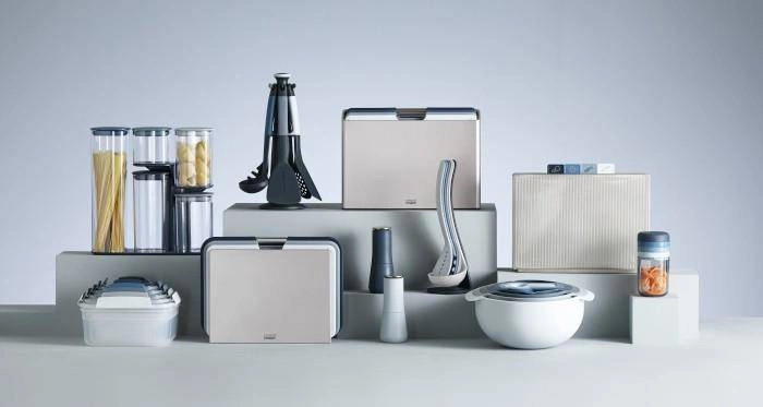 Joseph Joseph - Zestaw 4 desek do krojenia Folio Steel, Sky