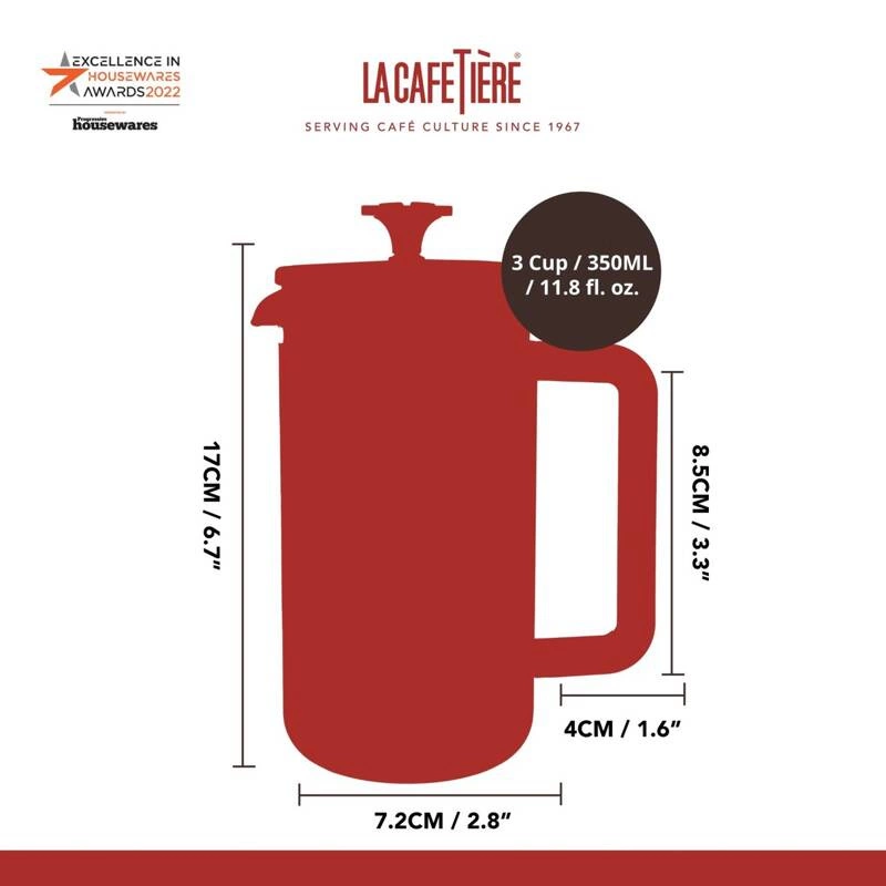 La Cafetiere - french press PISA 350 ml - Steel