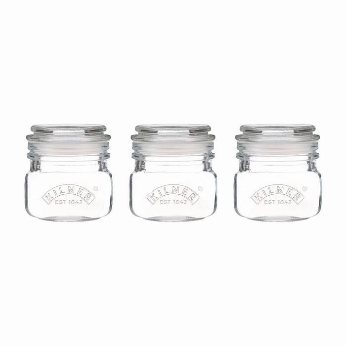 Kilner - Zestaw 3 słoików 0,25l. Push Top