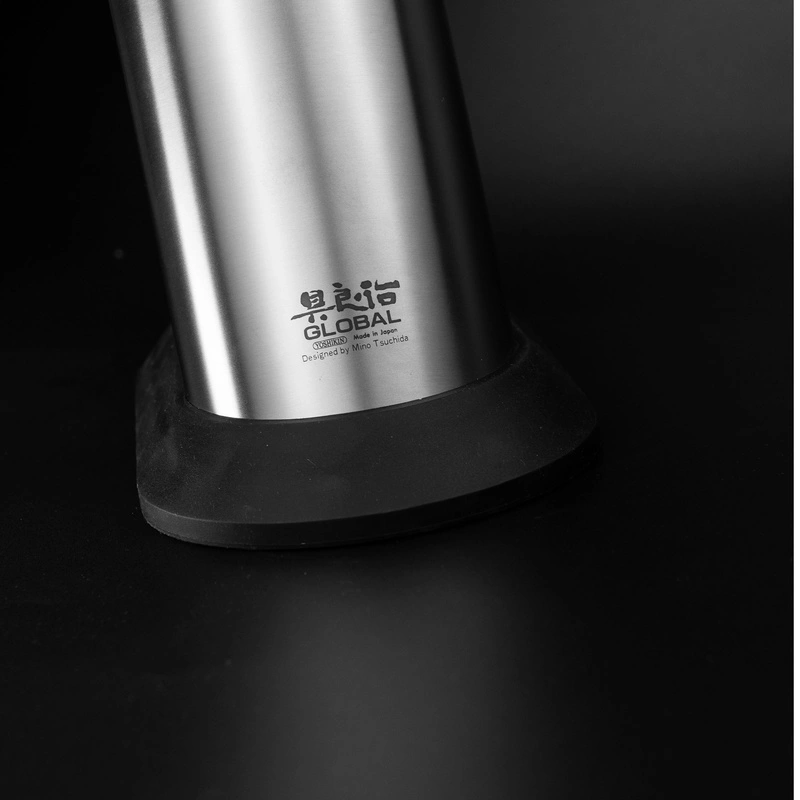 Global - Zestaw noży w gładkim bloku 8 częściowy