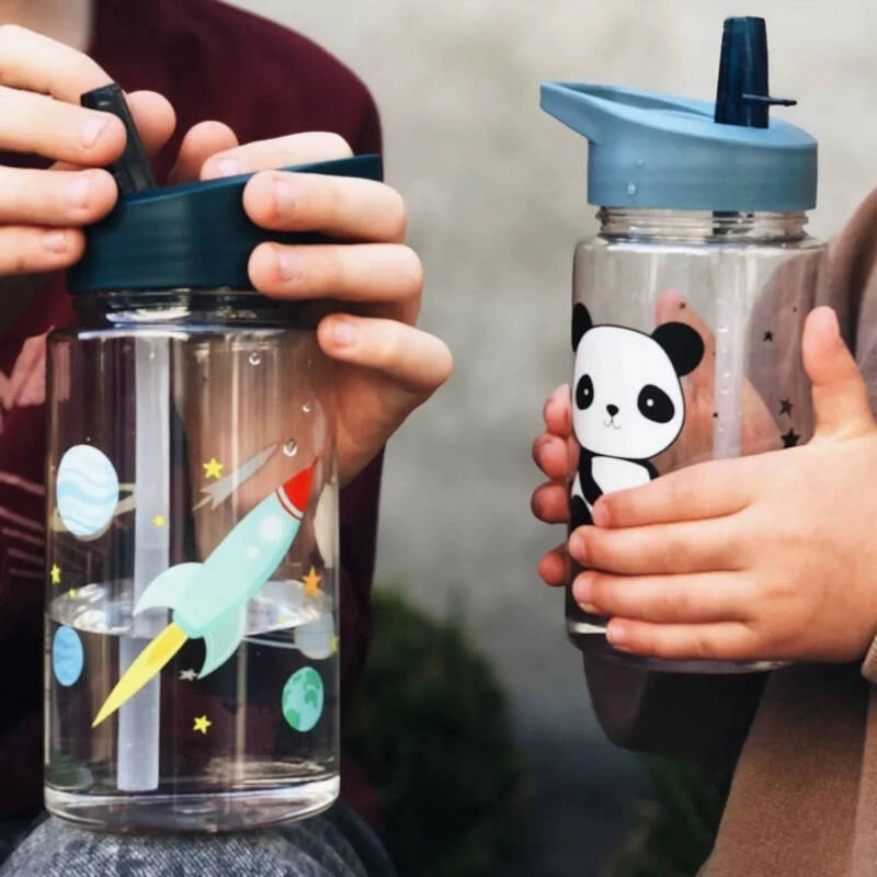 A Little Lovely Company - Butelka z ustnikiem na wodę SPACE - 450 ml