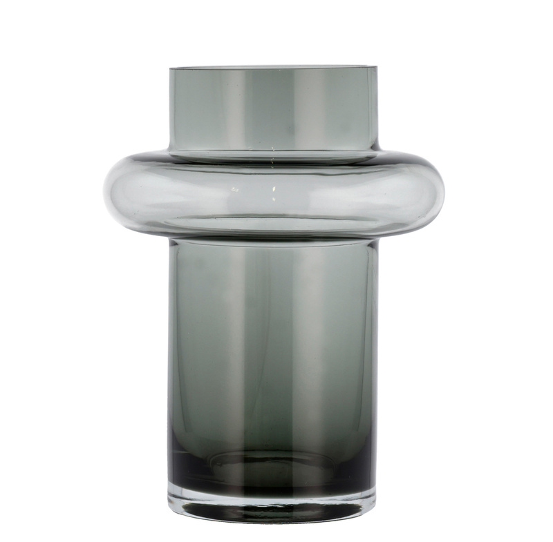 Lyngby Glas - Wazon Tube 30 cm granatowy