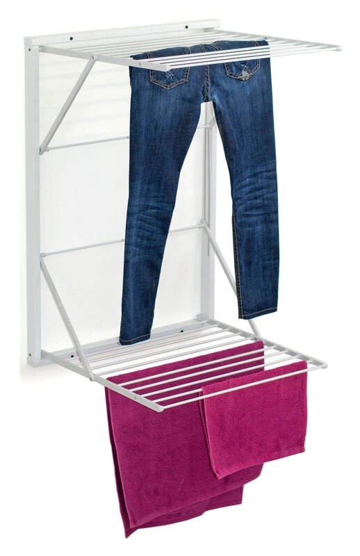 ARREDAMENTI - KORAL Naścienna suszarka na pranie - 98 x 69 cm, Biały