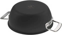 Demeyere - Patelnia głęboka z 2 uchwytami i pokrywką Demeyere Black 5 - 24 cm