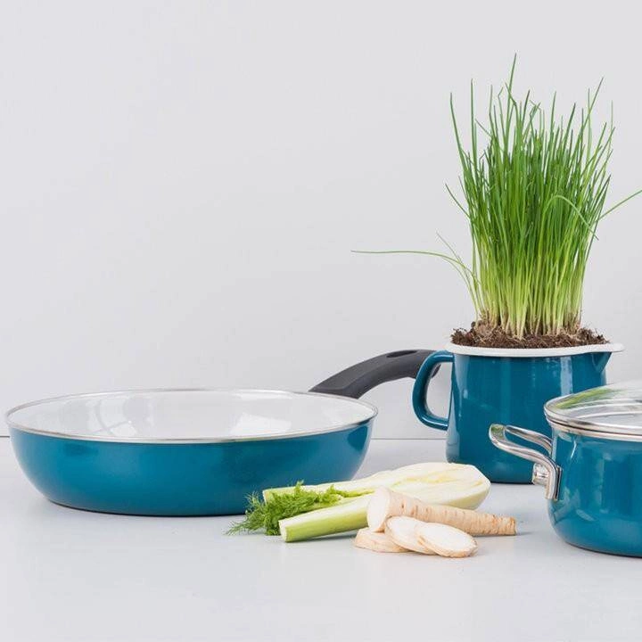 Riess - Garnek wysoki z pokrywą 6,5l 24cm Aquamarin Riess