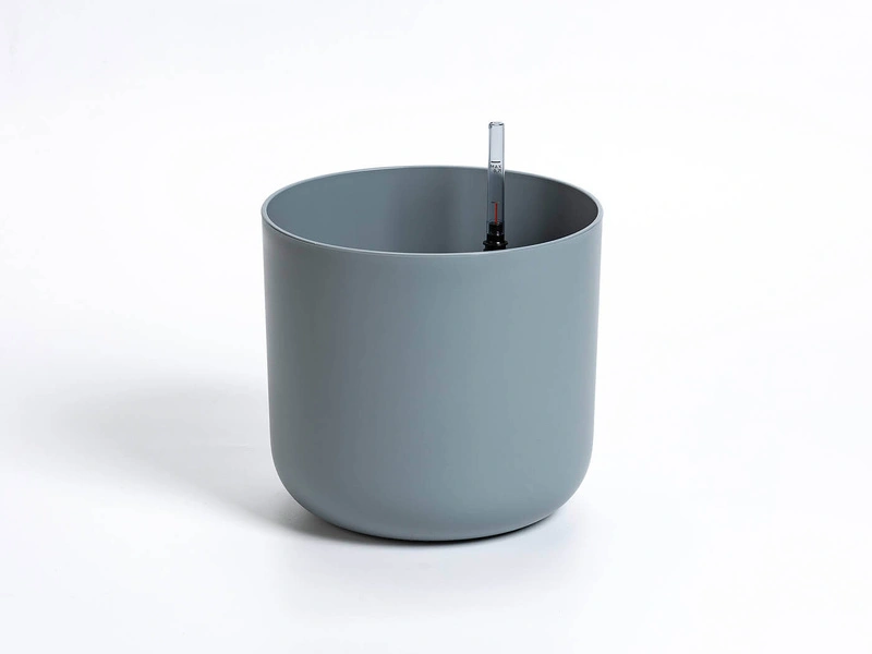 Urbalive - TOLITA Doniczka samonawadniająca okrągła z wkładem 19 cm, szary