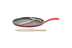 Le Creuset - patelnia żeliwna do naleśników 27 cm wiśniowa