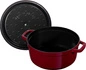 Staub - LA COCOTTE Garnek żeliwny okrągły 5.2 ltr bordeaux