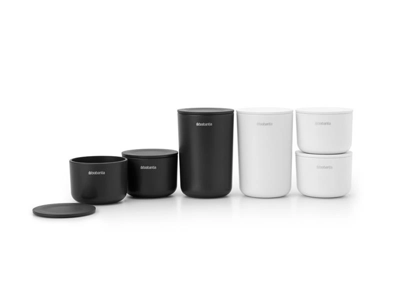 Brabantia - Zestaw pojemników 3-szt. ReNew biały
