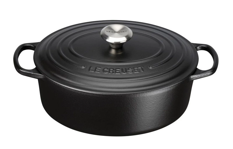 Le Creuset - brytfanna żeliwna emaliowana Signature 27 cm 4,1 l czarna