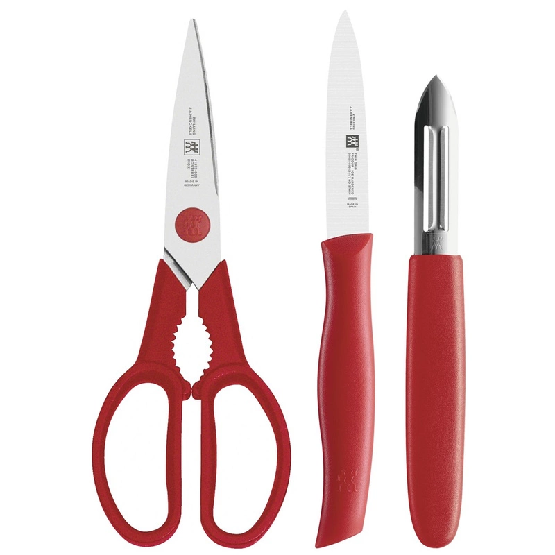 Zwilling - zestaw 3 cz. nożyczki obierak, obierak i nożyk Twin Grip