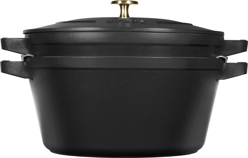 Staub - zestaw 2 naczyń + pokrywka 24 cm czarny