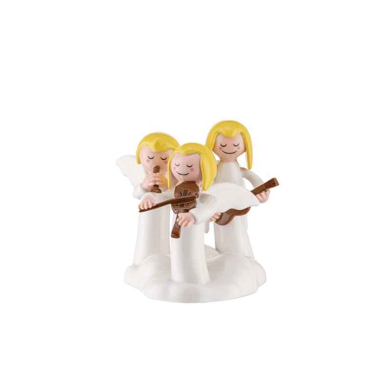 Alessi - HAPPY ETERNITY BABY, figurka 3 aniołków Do Re Mi Christmas collection