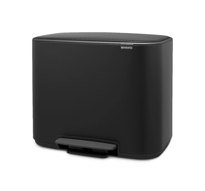 Brabantia - Kosz na śmieci pedałowy BO 3x11l czarny