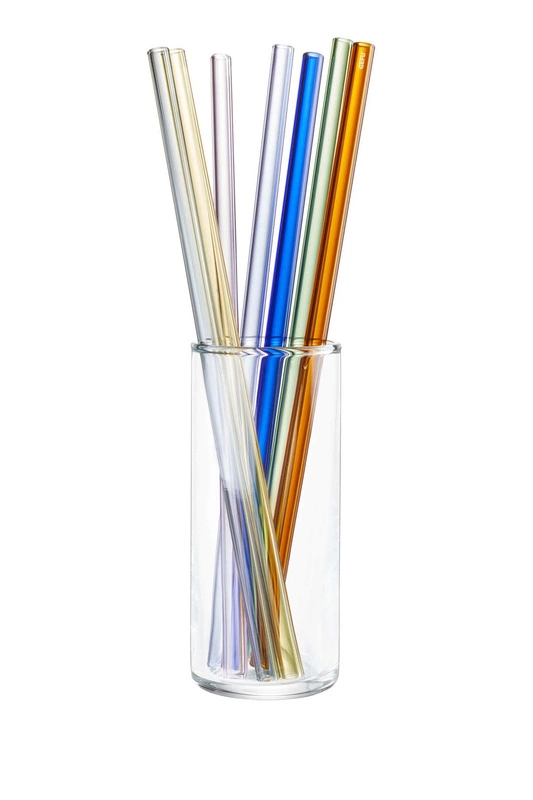 GEFU - zestaw 8 kolorowych słomek 23 cm FUTURE