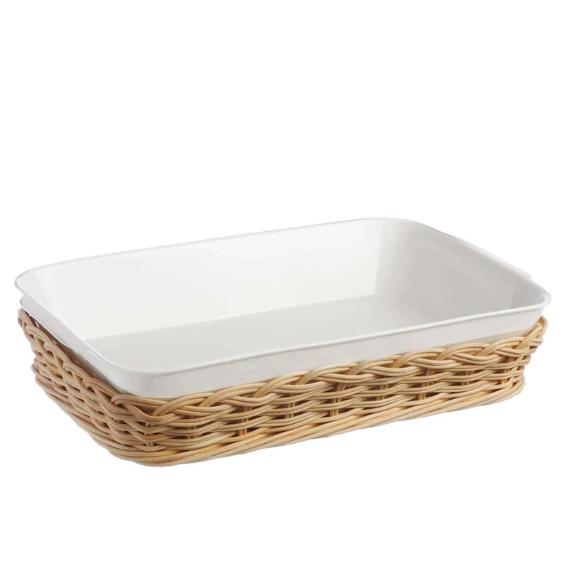 La Porcellana Bianca - wiklinowy kosz na naczynie do zapiekania 31 cm Midollino