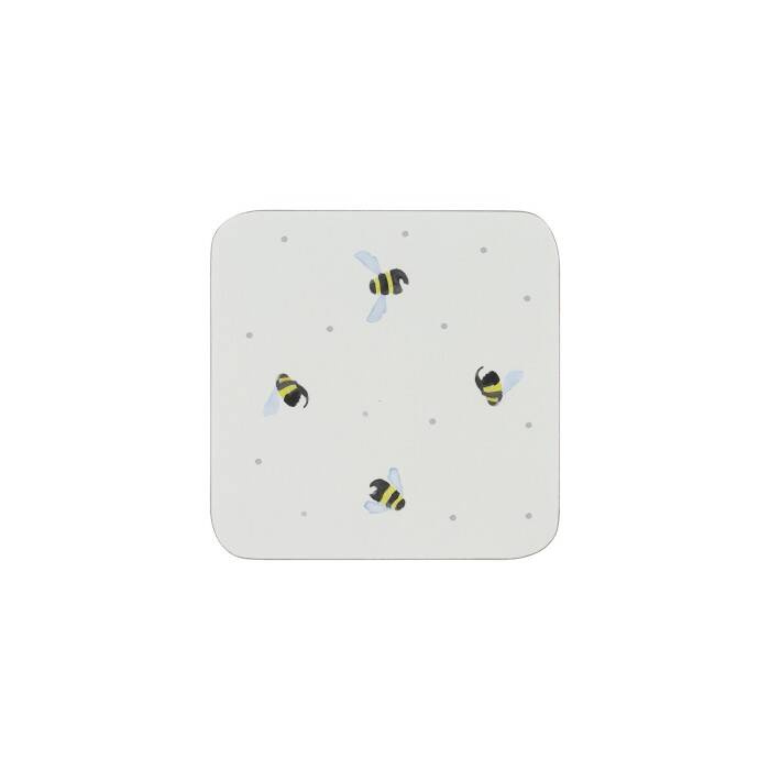 PK - Zestaw 4 podkładek korkowych, Sweet Bee